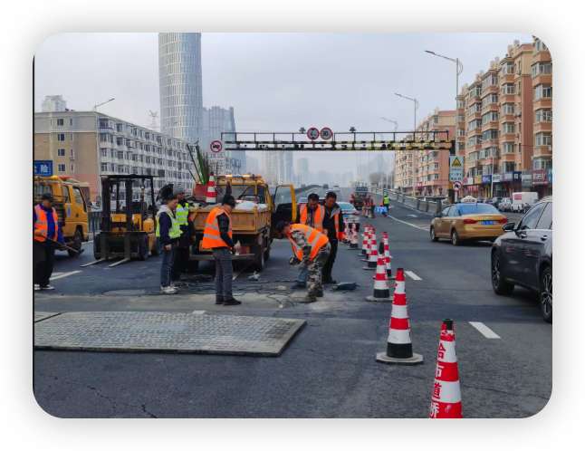 道路维修施工队:城市建设的守护者 道路维修